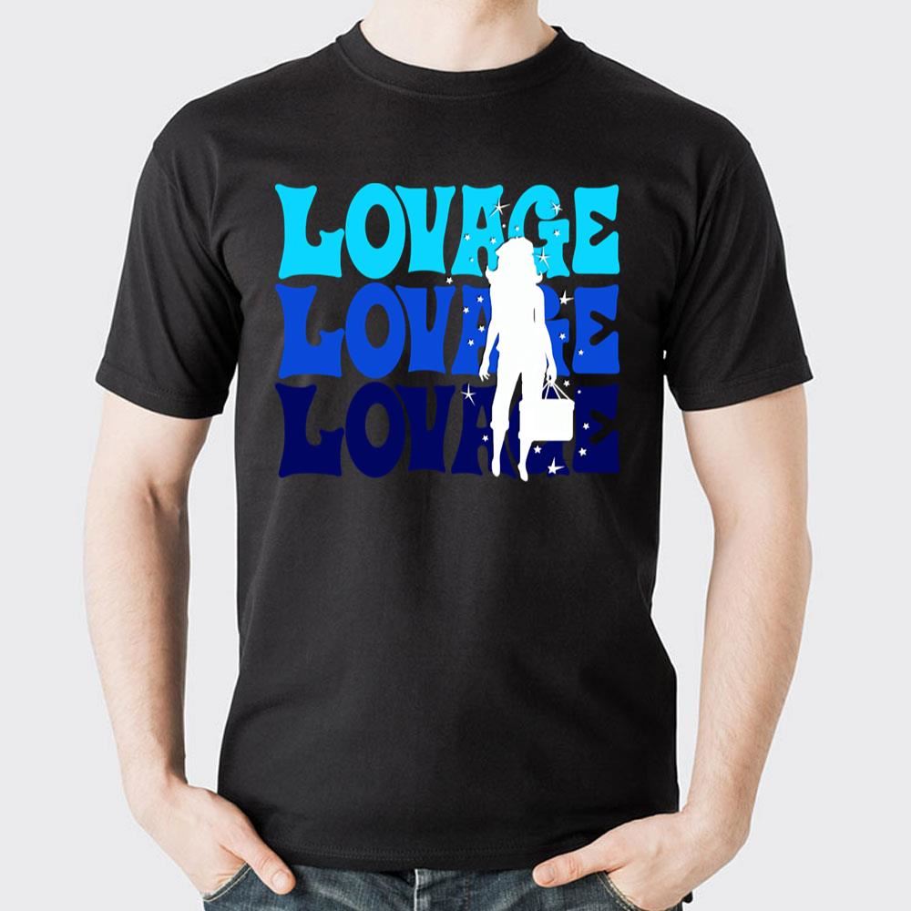 Blue Retro Lovage Limited Edition T-shirts